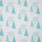 Bio Baumwolle Webware Winterwald Weiß