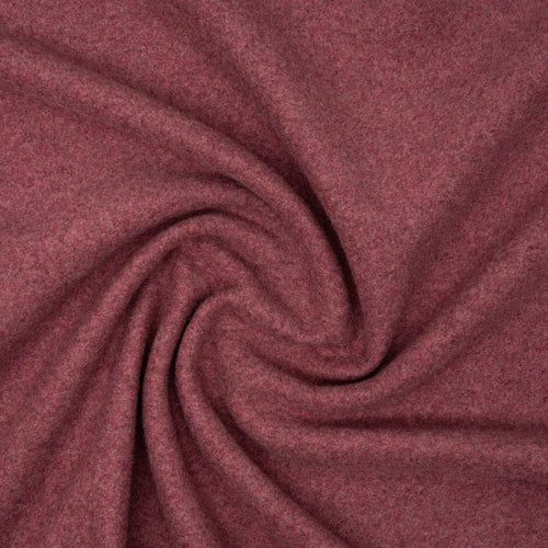 Bio Baumwollfleece Altrosa Dunkel Meliert | Stoffwerk