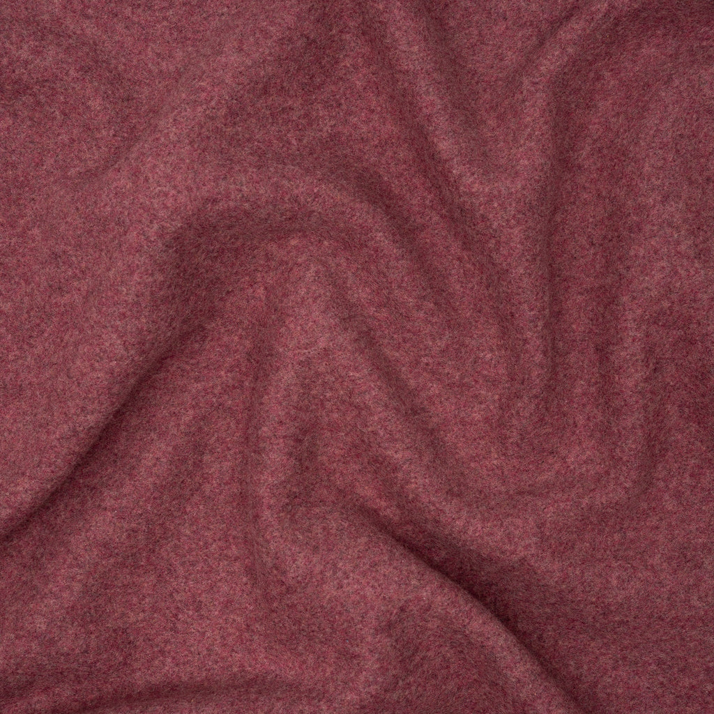 Bio Baumwollfleece Altrosa Dunkel Meliert | Stoffwerk
