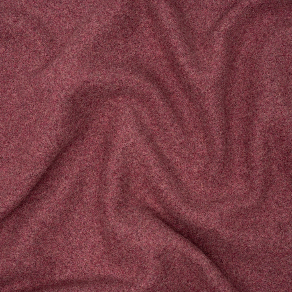 Bio Baumwollfleece Altrosa Dunkel Meliert