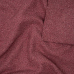 Bio Baumwollfleece Altrosa Dunkel Meliert | Stoffwerk