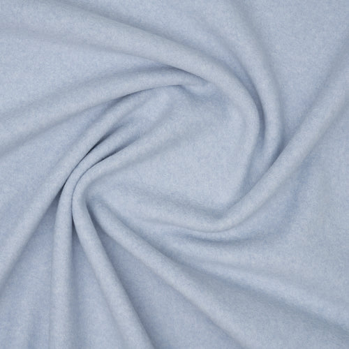 Bio Baumwollfleece Babyblau Meliert | Stoffwerk