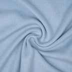 Bio Baumwollfleece Babyblau meliert