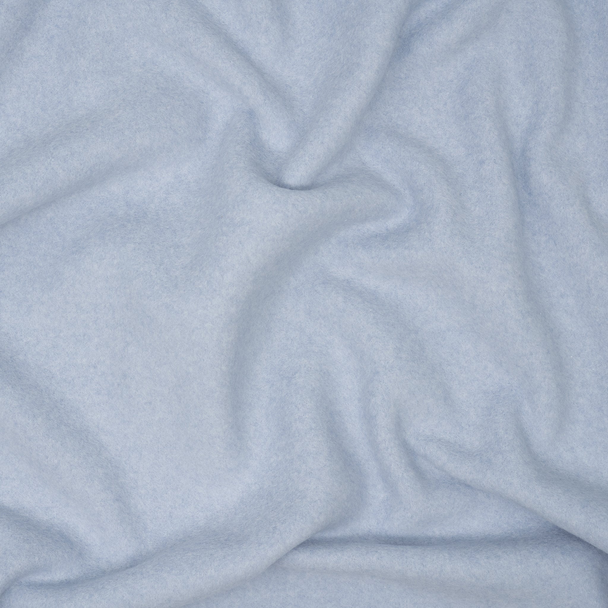 Bio Baumwollfleece Babyblau Meliert | Stoffwerk