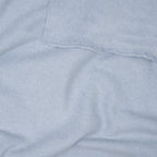 Bio Baumwollfleece Babyblau Meliert | Stoffwerk
