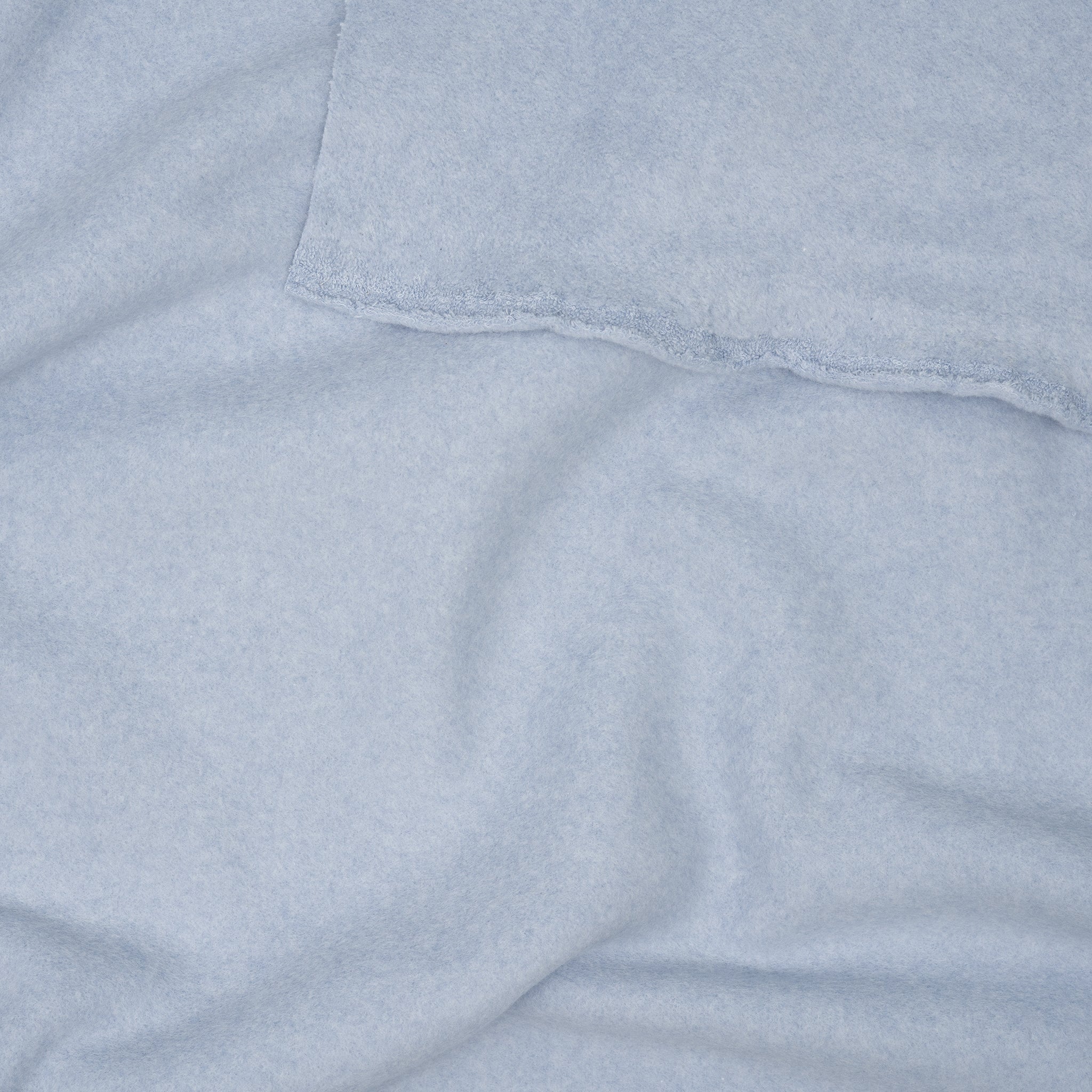 Bio Baumwollfleece Babyblau Meliert | Stoffwerk