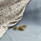 Bio Baumwollfleece Babyblau meliert