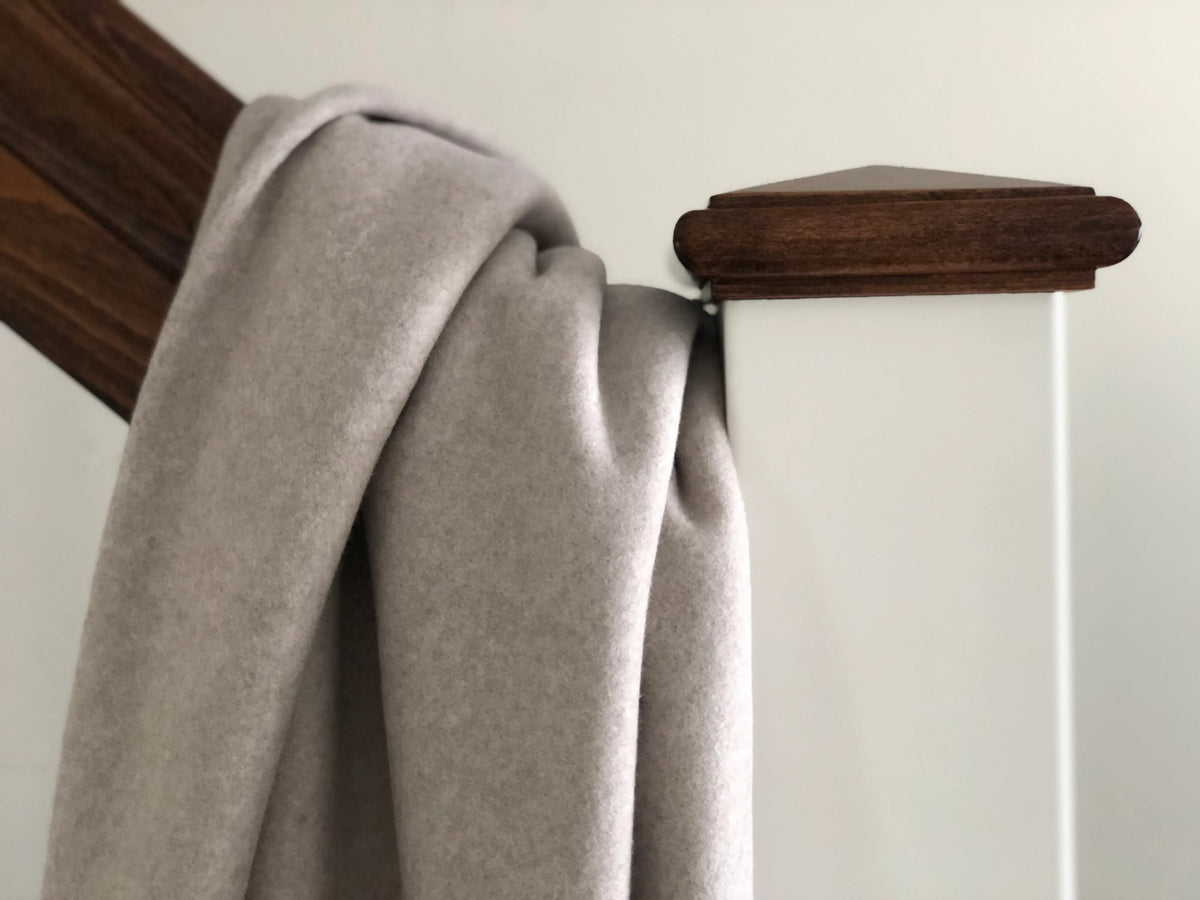 Bio Baumwollfleece Beige Sand Meliert
