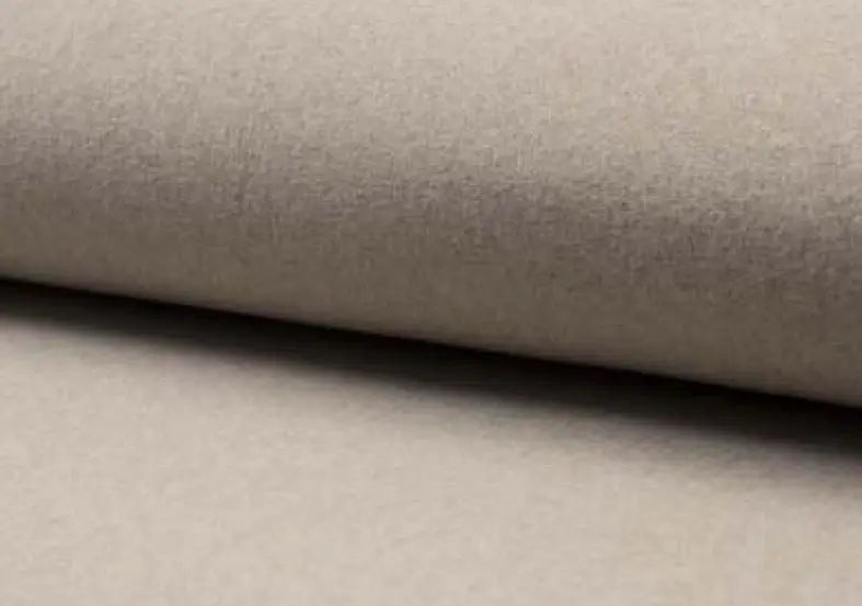 Bio Baumwollfleece Beige Sand Meliert | Stoffwerk