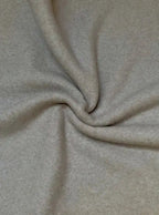 Bio Baumwollfleece Beige Sand Meliert | Stoffwerk