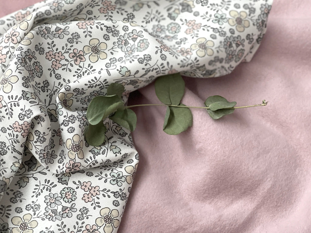 Bio Baumwollfleece Helles Altrosa | Stoffwerk
