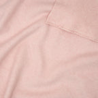 Bio Baumwollfleece Hellrosa Meliert