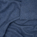Bio Baumwollfleece Jeansblau Meliert | Stoffwerk