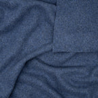 Bio Baumwollfleece Jeansblau Meliert