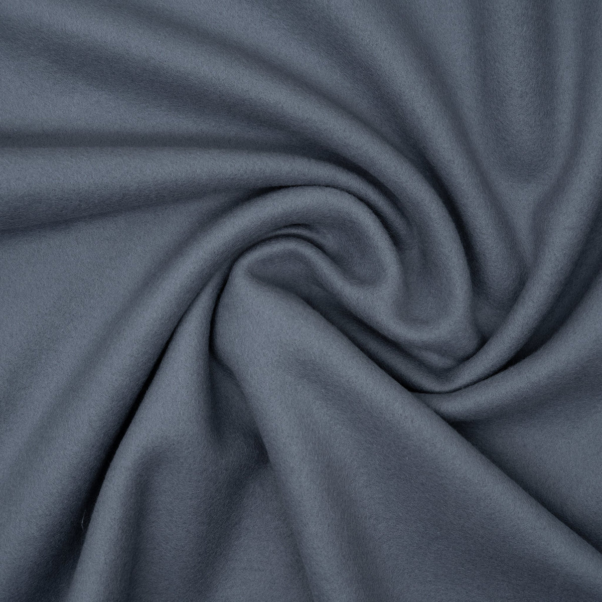 Bio Baumwollfleece Rauchblau | Stoffwerk
