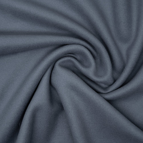 Bio Baumwollfleece Rauchblau | Stoffwerk