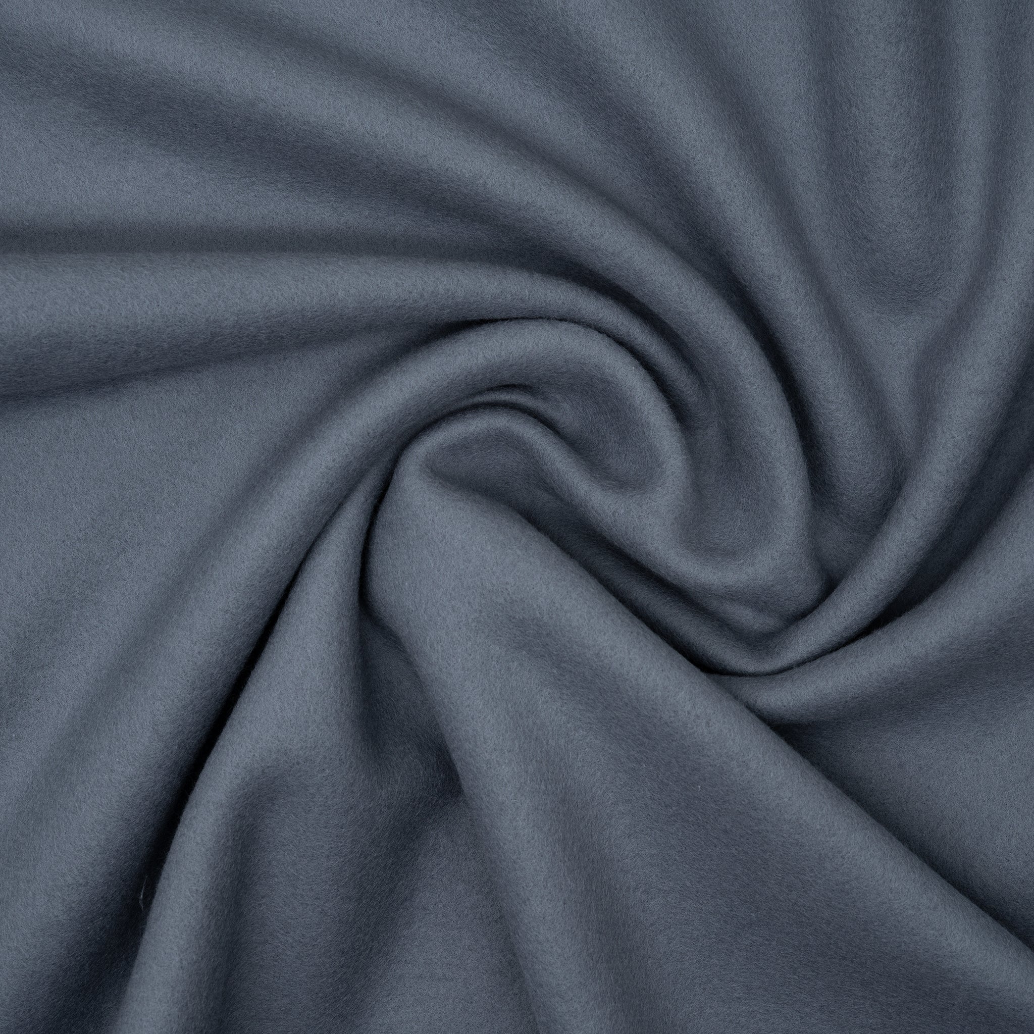 Bio Baumwollfleece Rauchblau