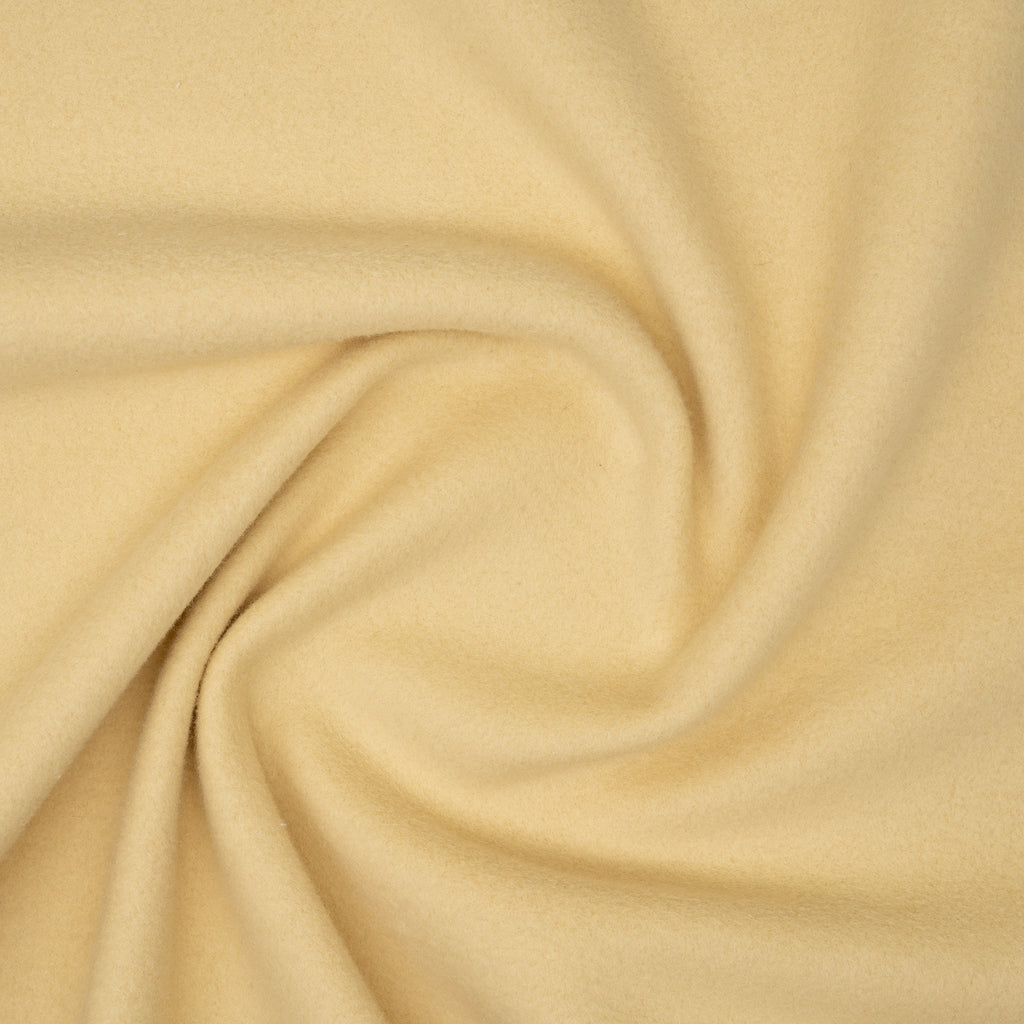 Bio Baumwollfleece Rauchgelb | Stoffwerk