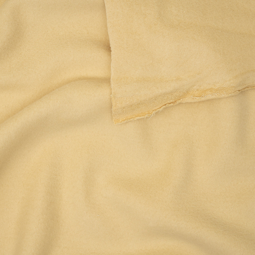 Bio Baumwollfleece Rauchgelb | Stoffwerk