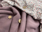 Bio Baumwollfleece Rauchlila | Stoffwerk