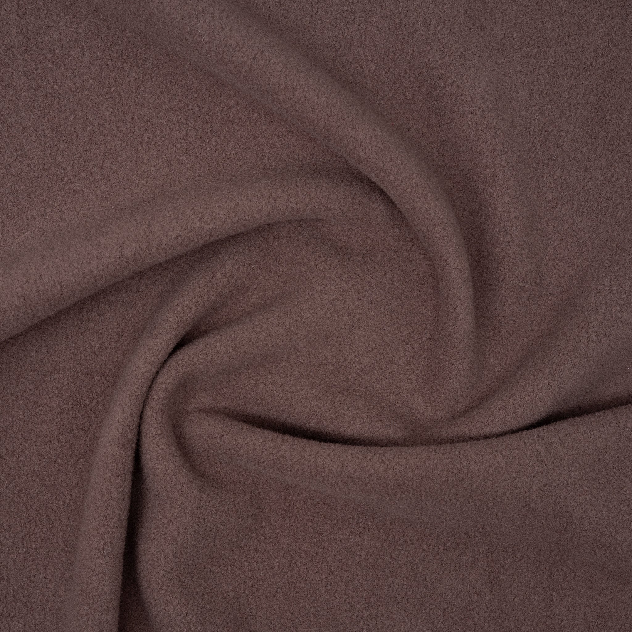 Bio Baumwollfleece Staubbraun | Stoffwerk