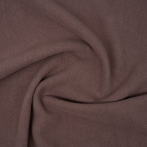 Bio Baumwollfleece Staubbraun | Stoffwerk