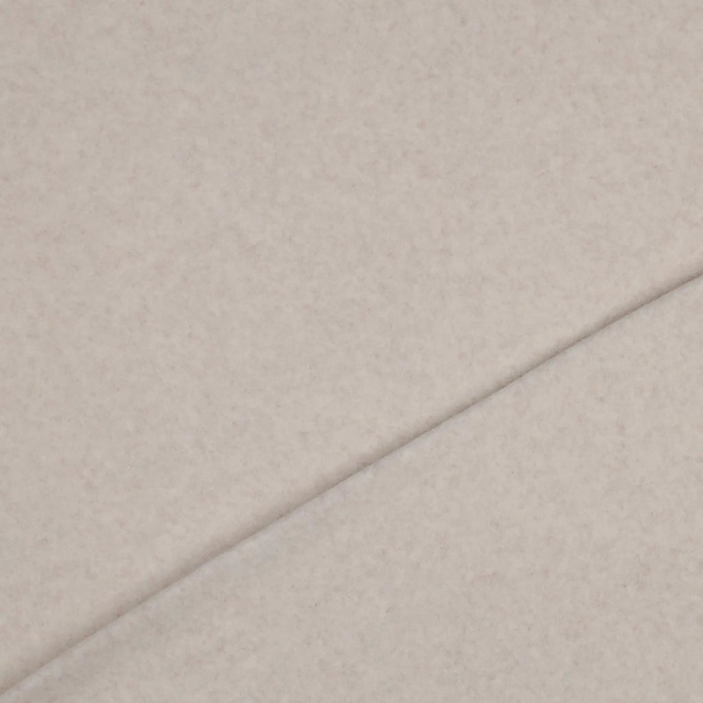 Bio Baumwollfleece Taupe Meliert | Stoffwerk