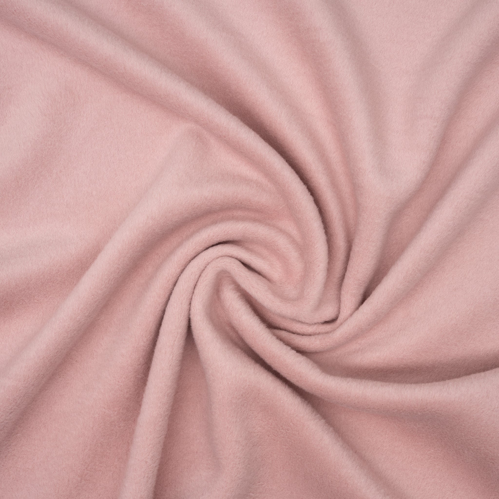 Bio Baumwollfleece zweiseitig polar Altrosa hell – Stoffwerk