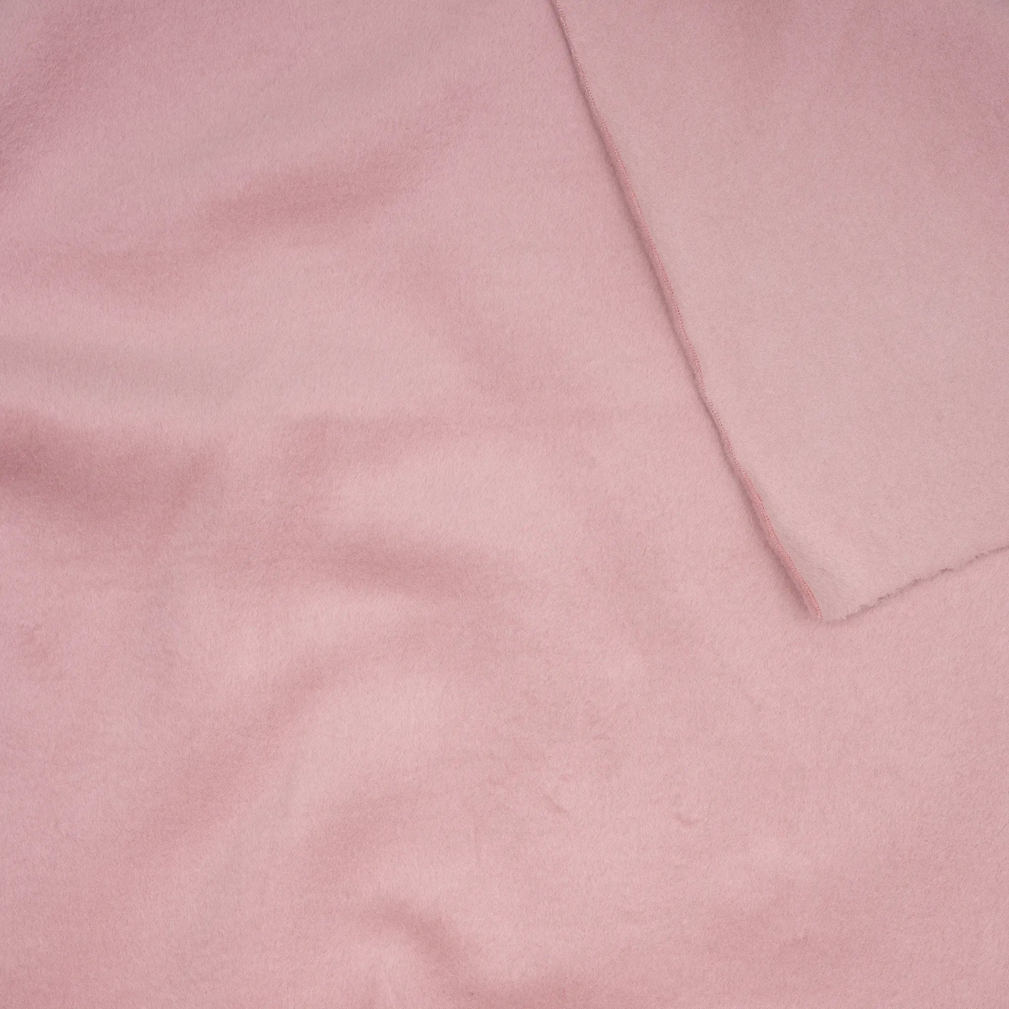 Bio Baumwollfleece zweiseitig polar helles Altrosa