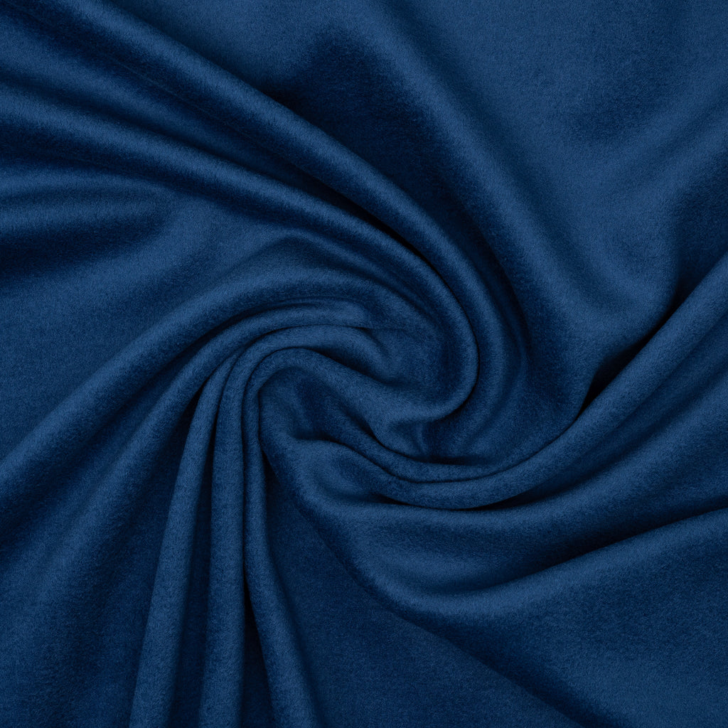 Bio Baumwollfleece Zweiseitig Polar Indigo | Stoffwerk