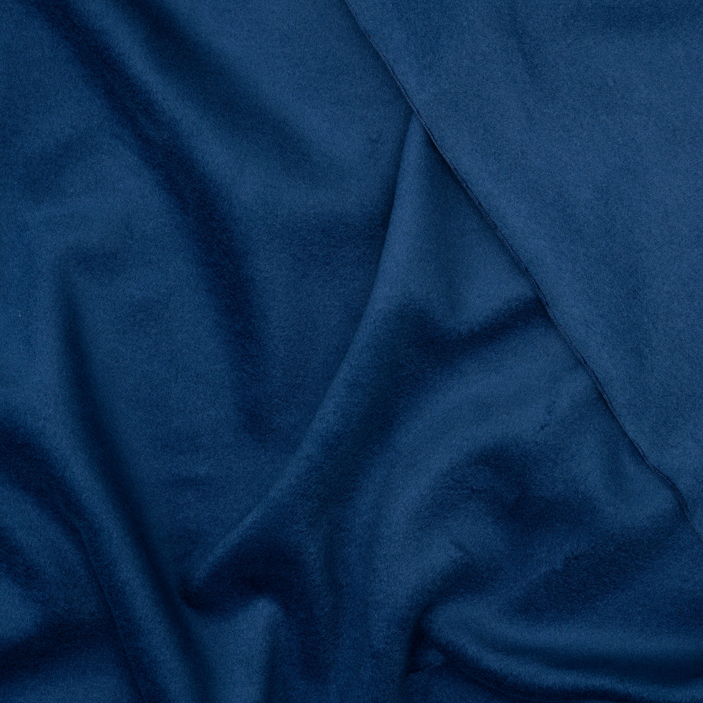 Bio Baumwollfleece Zweiseitig Polar Indigo | Stoffwerk
