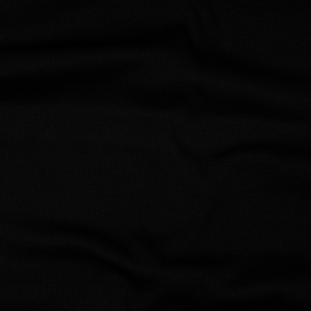 Bio Bündchen Ripp Schwarz | Stoffwerk