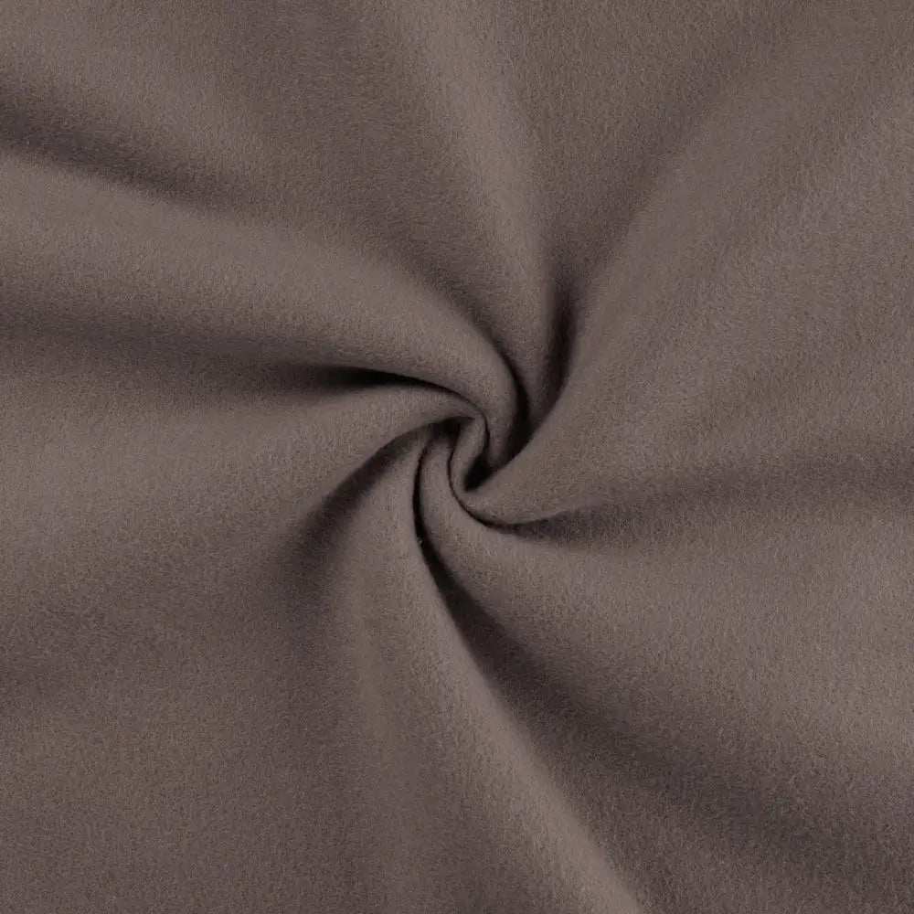 Bio Fleece Baumwolle dusty braun