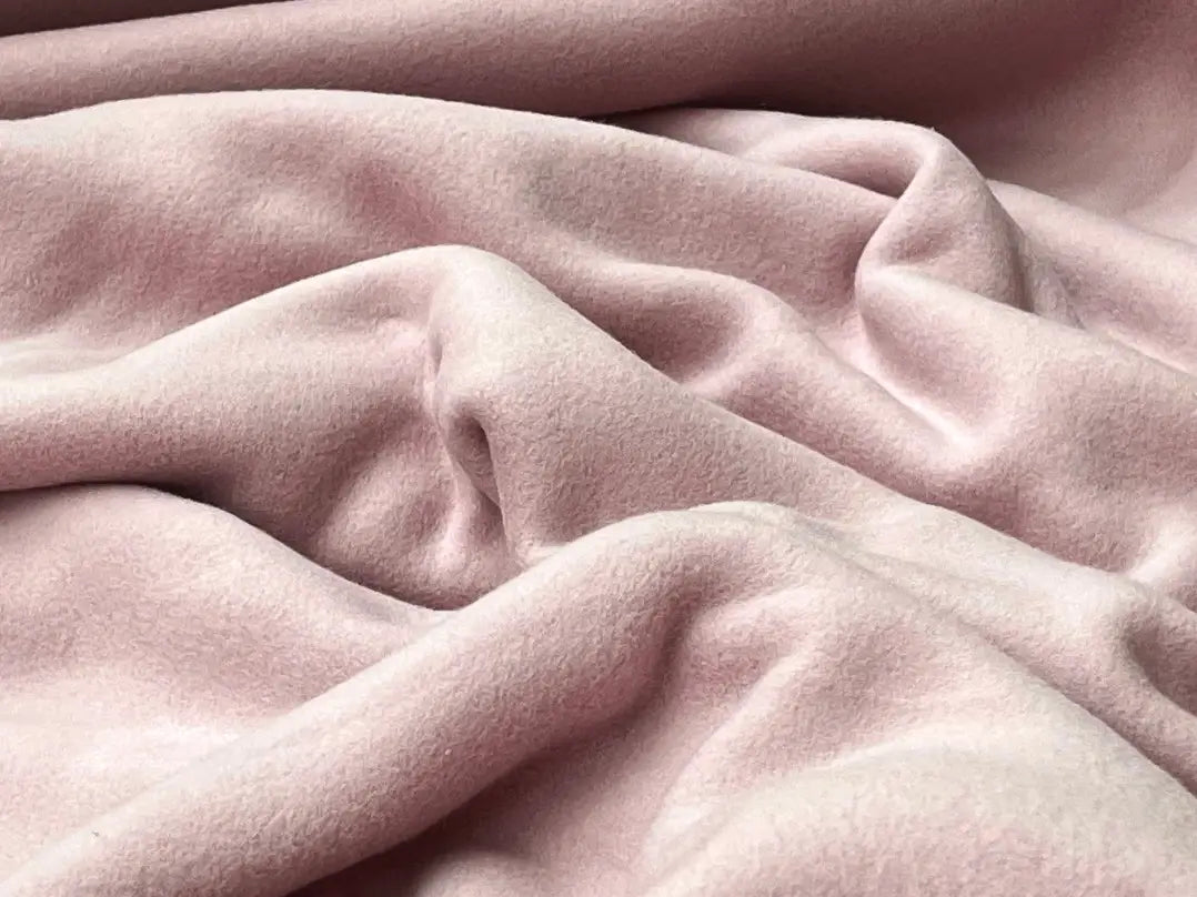 Bio Fleece Baumwolle helles altrosa