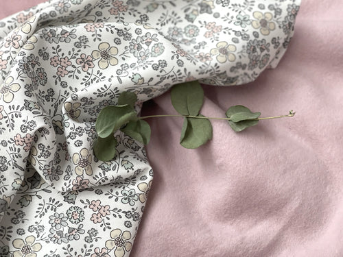 Bio Baumwollfleece Helles Altrosa | Stoffwerk