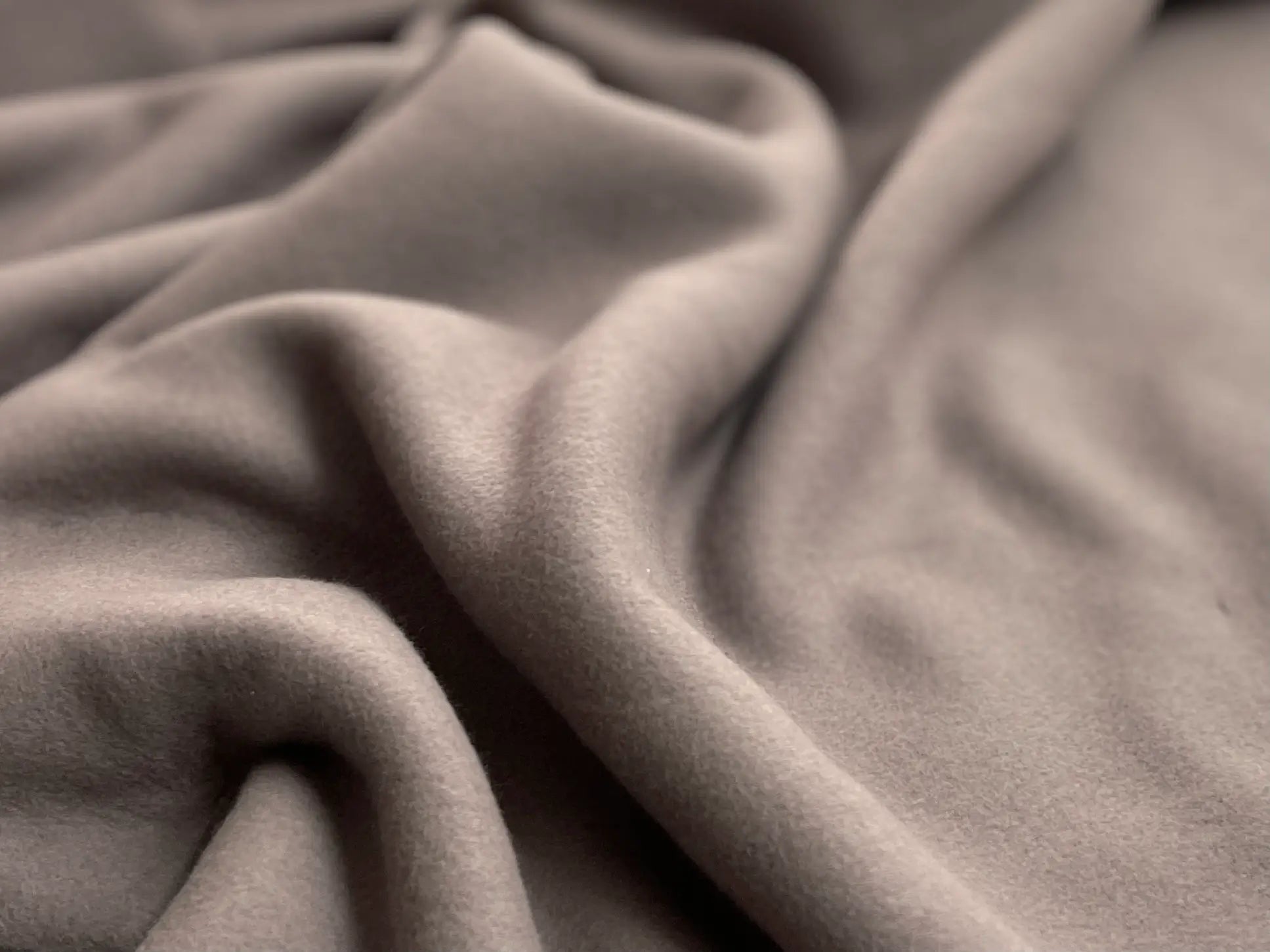 Bio Fleece Baumwolle rauchbraun