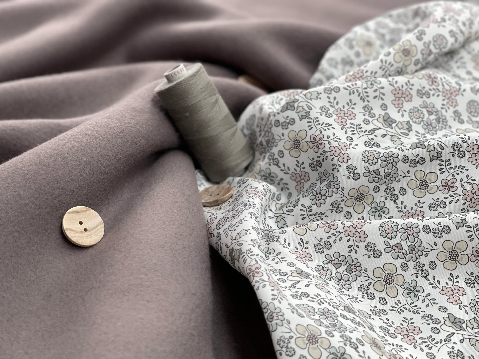 Bio Fleece Baumwolle rauchbraun
