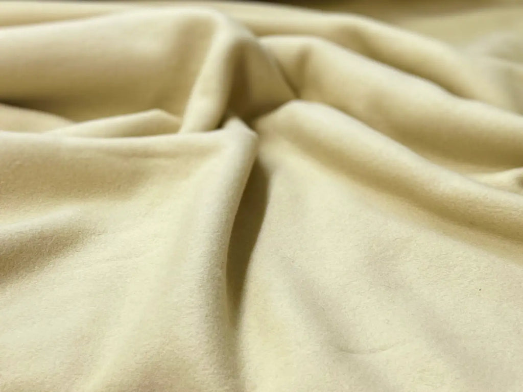 Bio Fleece Baumwolle rauchgelb