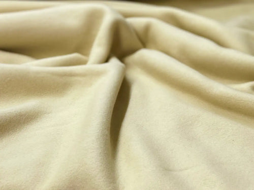 Bio Baumwollfleece Rauchgelb | Stoffwerk