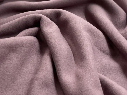 Bio Baumwollfleece Rauchlila | Stoffwerk