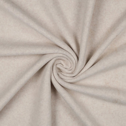 Bio Baumwollfleece Taupe Meliert | Stoffwerk