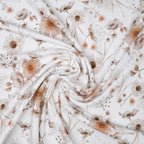 Bio French Terry Aquarell Wild Flowers Ecru