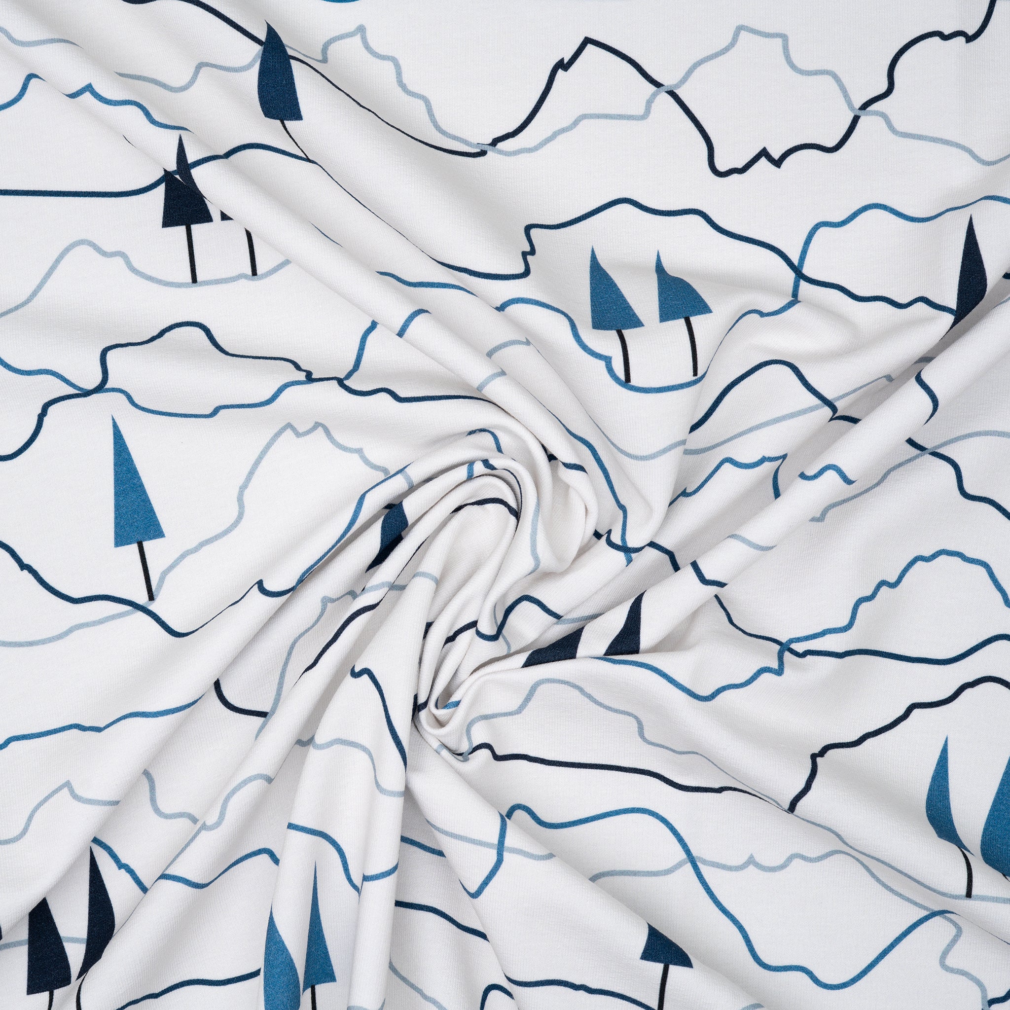 Bio French Terry Berglandschaft