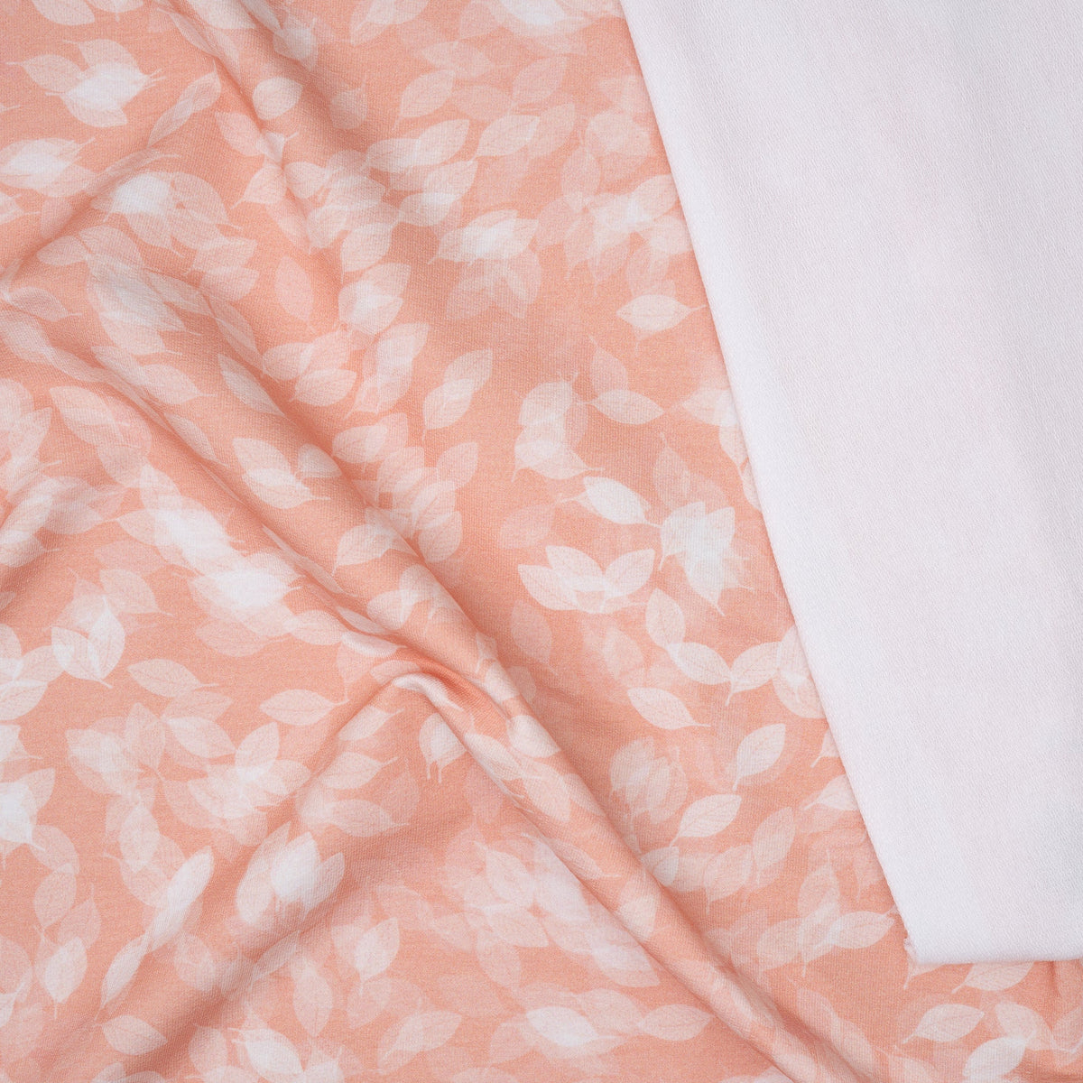Bio French Terry Blaetterreigen Rosa | Stoffwerk