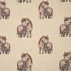 Bio French Terry Cute Pony Beige