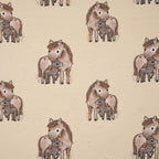 Bio French Terry Cute Pony Beige