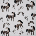 Bio French Terry Das Leo Pony Grau | Stoffwerk