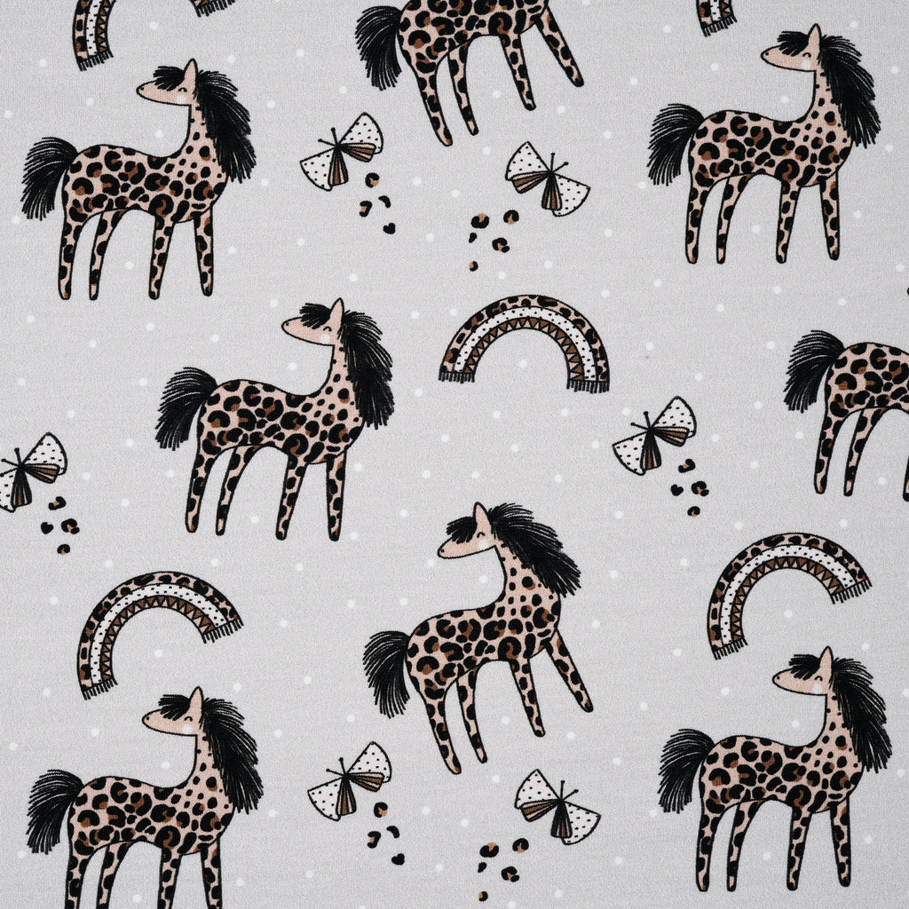 Bio French Terry Das Leo Pony Grau