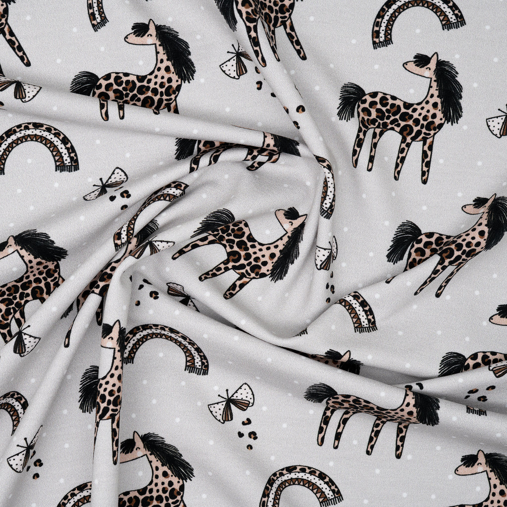 Bio French Terry Das Leo Pony Grau | Stoffwerk