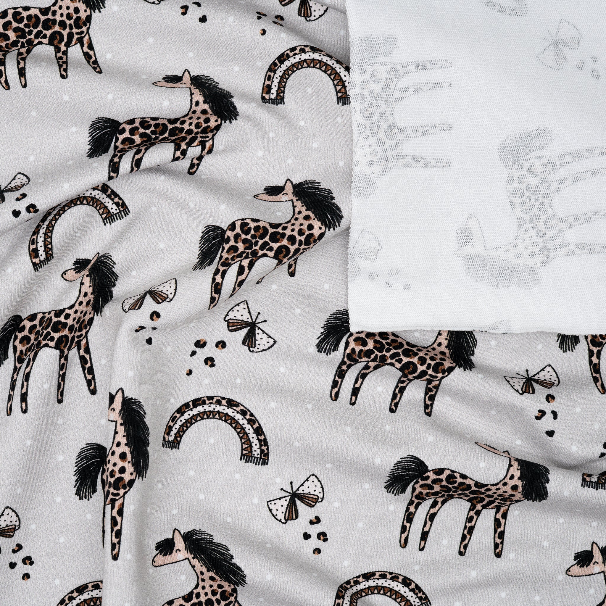 Bio French Terry Das Leo Pony Grau | Stoffwerk